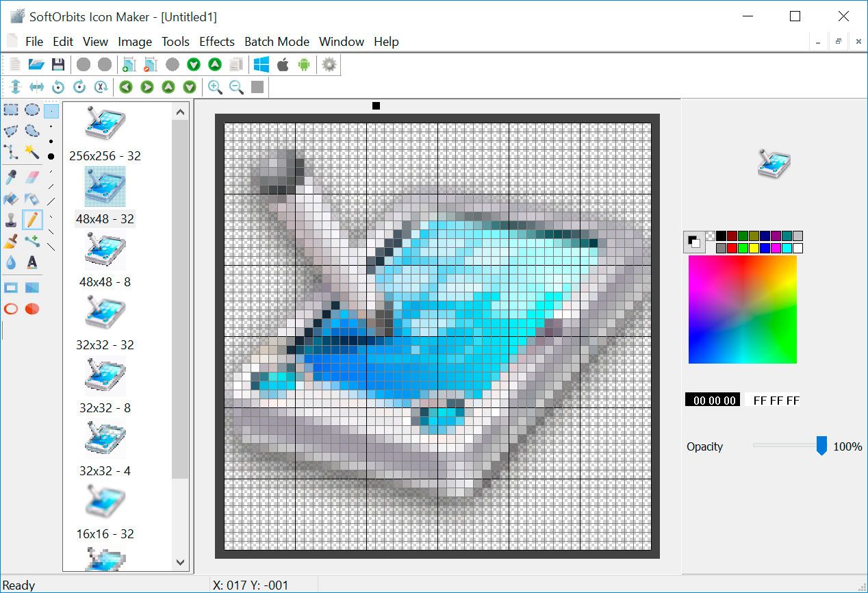 SoftOrbits Icon Maker Ekran Görüntüsü.