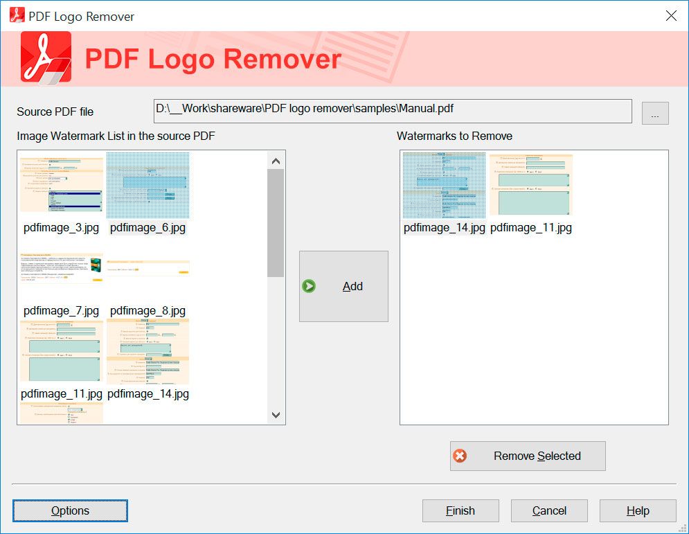 SoftOrbits PDF Logo Remover Ekran Görüntüsü.